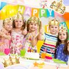 Yaomiao 66 Pieces Foam Princess Tiaras DIY Crowns Kids Party Favors Craft Crystal Diamond Sticker Girls Making Your Own Tiara (Gold)