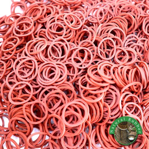3000 Pcs Rubber Bands 0.6 lb Hair Band Soft Elastic Hair Accessories Braids Mini Hair Ties Stretchy Made in Vietnam Hair Ties No Damage Rubber Bands for Hair (Light Brown - 12 Pack of 250 Pcs)