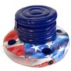 PoolCandy Inflatable Stars & Stripes Floating Drink Cooler for Pools, Indoors or Outdoors. Easy to use, inflates in Minutes Perfect for Any Occasion.