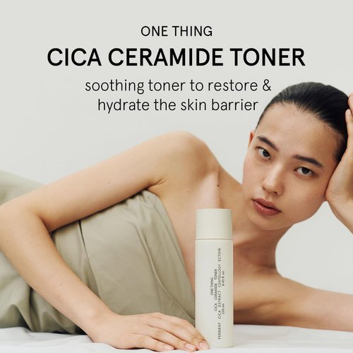 ONE THING CICA Ceramide Toner 8.45 Fl Oz | Centella Asiatica Soothing Calming Hydrating Facial Toner for Sensitive Dry Combination Skin, Barrier Repair Strengthening, Firming | Vegan Korean Skin Care