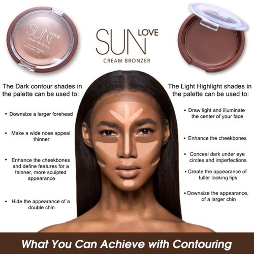 MAEPEOR Matte Bronzer 6 Colors Cream Contour Palette Face Sculpting Long Lasting Highly Pigmented SweatProof Face Bronzer Makeup (05 Chocolate)