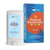 Natural Sunscreen Stick SPF 30 Broad Spectrum Mineral Sunblock for Face & Sensitive Skin - Zinc Oxide 18% Sun Screen Sticks, Travel Size