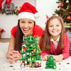 Wowok Christmas Building Blocks Toy - Christmas Tree Building Set, 1102 Pieces Mini Building Blocks for Kids Adult, for Teens Girls Boys Christmas Party Home Decoration