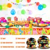 100 Pcs Building Block Party Supplies Building Block Party Plates Napkins Tableware Building Block Party Decoration Favor for Building Block Party Birthday Party (Building Block Party Style)