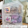 DKAOVH 4PCS Plastic Game Card Storage Box, UNO Card Case, playing card box, High Capacity Playing Card Case (NO Cards)