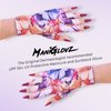 ManiGlovz - The Original UPF 50+ UV Light Protective Nail Gloves | Gel Manicure Gloves and Anti UV Fingerless Gloves for Women | Can be Used as Sun Protection Gloves for Driving | Lipstick and Lashes