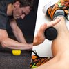 Velocity Massage Lacrosse Ball for Muscle Knots, Myofascial Release, Yoga & Trigger Point Therapy - Firm Rubber Scientifically Designed for Durability and Reliability - Yellow, 2 Balls