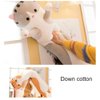 WUYU Lovely Plush Cat Doll Cute Cartoon Soft Stuffed Kitten Pillow Long Throw Sleeping Pillow Doll Toy Gift for Kids Girlfriend Multiple Size (Grey,50cm/19.6in)