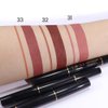 evpct 3Pcs Matte Lip Liner and Lipstick Combo Set Kit for Women, DNM Magic Lipstick 24 Hours Original Lip Liner Makeup Stain Gloss Plumper Long Lasting Waterproof and Smudge Proof labial,31#32#33