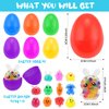 Mljsh 12 Pack Prefilled Easter Eggs with Squeeze Toys Inside, Easter Basket Stuffers Easter Egg Fillers, Classroom Gift Exchange and Party Favors
