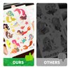 SUNAI Under The Sea Mermaid Temporary Tattoos - 98Pcs Gold Foil Style - Perfect for Mermaid Birthday Decorations, Favors, Supplies, Gifts Goodie Bag Fillers, 8 Sheets