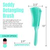 Seddy Detangling Brush for Curly Hair with Revolutionary Design|Painless Detangling for Frizz-Free Curls |Tangle-Free | Gentle Styling Tool for Effortless Curls | PINK|BLACK|GREEN (Green)