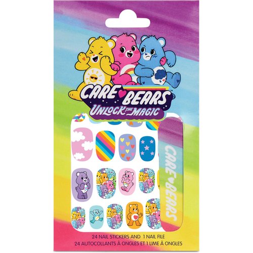 iscream Care Bears Fun Cheery Print Nail Stickers and File Kit