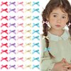 50 PCS Hair Bow Clips and Barrettes for Girls and Women - Small Bowknot Ribbons and Accessories