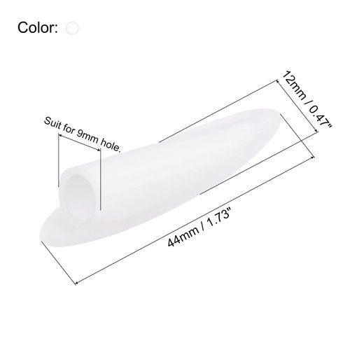 MECCANIXITY 9mm Plastic Pocket Hole Plugs,Wood Plugs for Pocket Hole Jig Working Tool Accessories,White Pack of 50