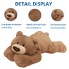 Hronsa Weighted Stuffed Animals, Weighted Bear Stuffed Animal Toy Cute Brown Bear Plush Pillow for Adults Boys Girls, 11.8in