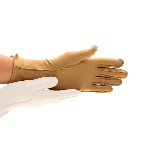 isotoner unisex adult Hand Only, Finger (One Glove) Therapeutic Gloves Left Medium Full F, Camel, Medium US