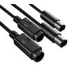 DUEYAGO WiiGamecube Controller Extension Cable for Wii Gamecube GCN - 2pack/6.6ft