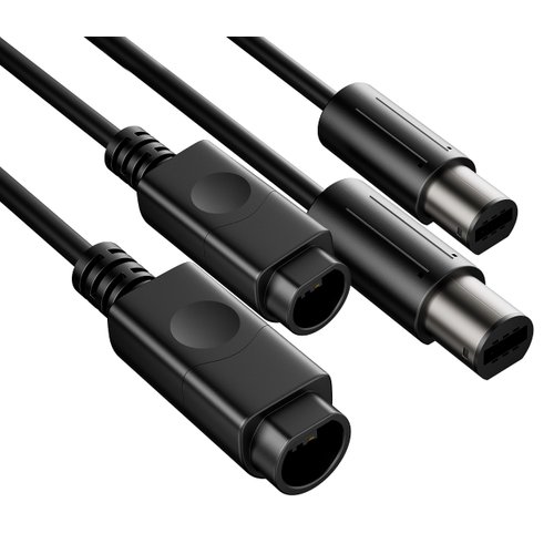 DUEYAGO WiiGamecube Controller Extension Cable for Wii Gamecube GCN - 2pack/6.6ft