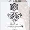 2 Pieces Viking Celtic Hair Clips Hairpins Viking Silver Hair Stick Celtic Knot Viking Jewelry Hair Clips for Ladies or Women