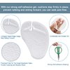 Urwalk Gel Metatarsal Pads for Thong Sandals Flip-Flops, 3 Pairs Self-Adhesive Forefoot Pads, Anti-Slip Ball of Foot Cushion Insoles for Women and Men, All Day Pain Relief ( Transparent)
