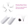 Premade Fans Eyelash Extensions 8-14mm 5D Premade Lash Extensions Fans Pointed Base Pre Made Volume Lashes Pre Fanned Lash Extensions Middle Stem (5D-0.05C, 8-14mm)