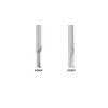 Amana Tool - 43608 Solid Carbide Double Straight Flute Plastic Cutting 1/4 Dia x 1" x
