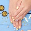 Pndeyo 2 Boxes Ocean Theme Nail Charms, Sea Beach Starfish Seashell Nail Decals Accessories, Metal 3D Nail Gems Jewelry Decoration Supplies for Manicure DIY Nail Embellishments- Gold