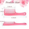Mini Hair Combs,2 Pack Small Wide Tooth Comb Detangling Comb Hair Comb Brush for Women Portable Travel Shower Comb for Curly Long Wet Dry Hair - Best Styling Comb for Reducing Hair Loss (Pink)