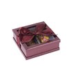 Hammont Clear Window Gift Boxes - 3 Pack - Multipurpose Bakery Boxes with Ribbon | Treat Boxes Perfect for Party Favors, Cookies and Cupcakes (Maroon, 6” x 6” x 2”)…