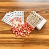 SEETOOOGAMES Vintage Wooden Bingo Game Set-120 Bingo Number Cards and 75 Chess