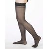 Allegro 15-20 mmHg Essential 4 Sheer Compression Hose - Comfortable, Thigh High, Closed Toe Support Stockings for Women
