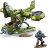 MEGA Halo Toys Vehicle Building Set for Kids, UNSC Hornet Recon Aircraft with 291 Pieces, 2 Micro Action Figures and Accessories, Gift Ideas