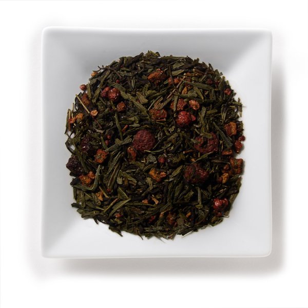 Mahamosa Berry Orchid Sencha Green Tea 2 oz, Loose Leaf Green Tea Blend (with Chinese sencha tea, China orchid, strawberry, raspberry, black currant, cherry)