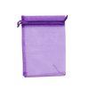 Wudygirl 100pcs Sheer Organza Bag 4X6 with Drawstring Jewelry Pouches Bags for Party Wedding Favor Candy Seashell Gift Bags (Purple 4x6)