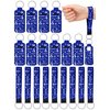 MotiMind 24 Pcs Cheer Lipstick Holder Keychains Lanyard Set Cheer Teams Gifts Cheerleaders Party Favors Cheer Theme Portable Lipstick Holder and Lanyard for Competitive Cheer Party Supplies (Blue)