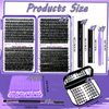 DIY Lash Extension Kit 780 Pcs D Curl Individual Lash Clusters Eyelashes Extension Set with Mirror Lash Storage Box Lash Bond&Seal Glue Remover Tweezers Lash Brush Applicator