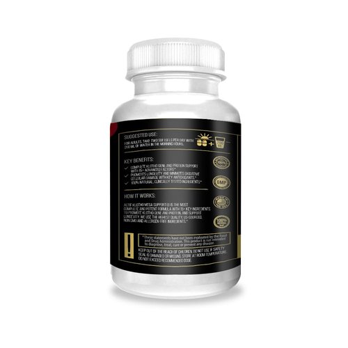 ACTIF Klotho Mega Support with 15+ Advanced Factors for Longevity Support - Non GMO, Made in USA, 90 Count