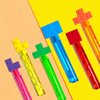 uoyoi Building Blocks Party Favors,24Pcs Building Blocks Bubble Wands for Kids,Cute Bubble Wand for Building Blocks Birthday Party Supplies,Classroom Prizes Pinata Goodie Bag Stuffers Gifts