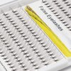 Dedila 10Rows -200Pcs Thickness 0.07mm D Curl 10D Natural Long Individual False Eyelashes Long Stem Premade Fans Volume Eye Lashes Extensions Makeup Cluster Lashes 10-18mm to Choose (17mm)