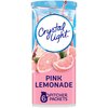 Crystal Light Sugar-Free Pink Lemonade Naturally Flavored Powdered Drink Mix 6 Count Pitcher Packets