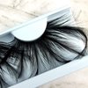 Elegant Lashes F148 Premium Long Black Feather False Eyelashes Halloween Dance Rave Costume