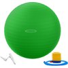 Fitvids Anti-Burst and Slip Resistant Exercise Ball Yoga Ball Fitness Ball Birthing Ball with Quick Pump, 2,000-Pound Capacity, Green, 22-inch, M