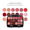 EVE PEARL Ultimate Lip palette And Gloss Due 18 Colors Matte Shimmer Lip Gloss Vitamin E Moisturizing Lipstick Set Makeup Kit