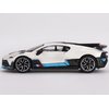 Divo White with Carbon Top and Blue Stripes Limited Edition to 3600 Pieces Worldwide 1/64 Diecast Model Car by True Scale Miniatures MGT00661