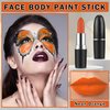 AOAZXBB Orange Face Paint Eye Black Stick for Sports,Body Paint for Skeleton Clown Halloween Zombie Vampire Cosplay SFX Makeup-Neon Orange