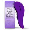 Performore Smooth Glide Detangler Hairbrush, Single Styling Brush for Natural, Curly, Straight, Wet or Dry Hair, Fast Blow Drying, Long or Short Hair for Women, Girls and Kids (1 Pack, Purple)