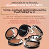 bellapierre Compact Mineral Foundation SPF 15 | Vegan & Cruelty Free | Full Coverage | Hypoallergenic & Safe for All Skin Types | Oil & Talc Free - 0.35 Oz - Double Cocoa