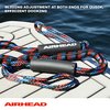 Airhead Kwik Tek Bungee Dock Line (6-feet), Black/blue/red (AHDL-6)