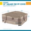 Duck Covers Elegant Waterproof 32 Inch Square Fire Pit Cover